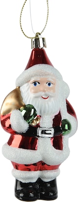 thumbnail of Christbaumschmuck Weihnachtsmann Kunststoff 13cm Figur Bruchfest Weihnachtsbaum Anhänger Weihnachten Weihnachtsbaumschmuck Santa Claus Nikolaus Rot