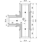 thumbnail of Wavin Tigris K5 T-Stück 32mm
