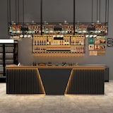 thumbnail of 【H ZJX 160】Bartheke Eisenkunst Kassen Restaurant Billardhalle Empfangstheke Theke