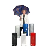 thumbnail of PROREGAL Dekorativer Schirmständer gelocht | HxBxT 61x27x27cm | Edelstahl | Grau | Regenschirmständer Schirmbehälter