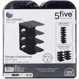 thumbnail of FIVE - Organizador de zapatos 'Access' 4 pares plástico negro