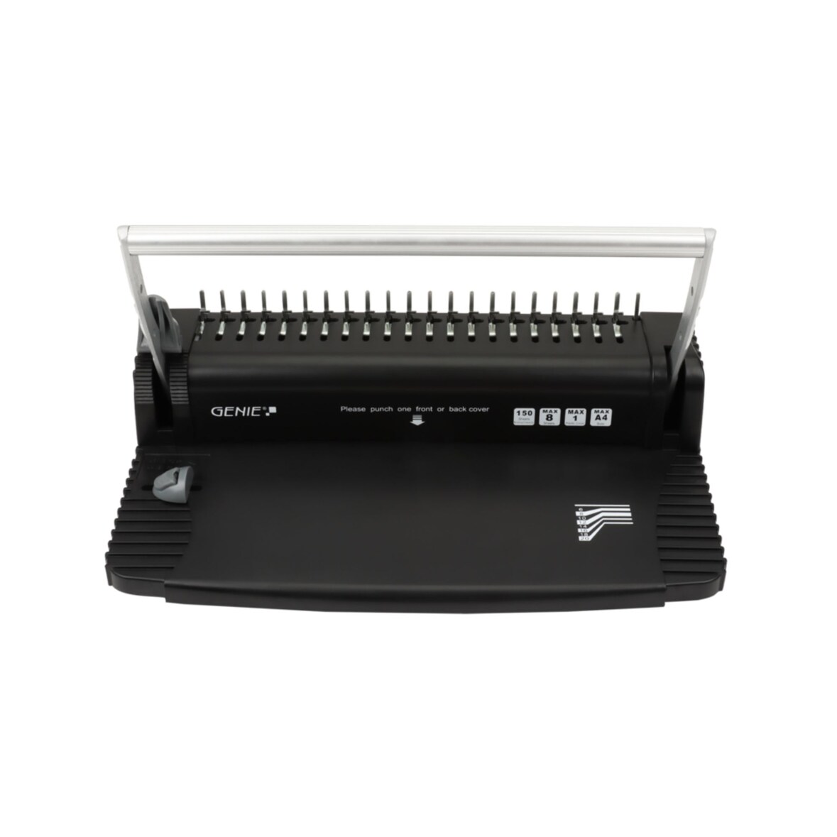 GENIE CB 820 Spiralbindegerät 150 Blatt 21-Ring-Lochung Stanzung 8 Blatt
