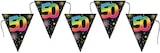 thumbnail of Wimpelkette 50. Geburtstag bunt 3 m