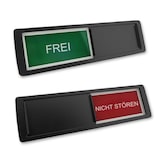 thumbnail of CombiCraft Schiebeschild "Frei-Nicht Stören - 5 Stück - in einem schwarzen Kunststoffschiebeprofil ca. 178x50mm - 5 Stück