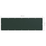 thumbnail of Helloshop26 - Balkon-Sichtschutz dunkelgrün 90 x 300 cm Oxford-Gewebe 02_0010447