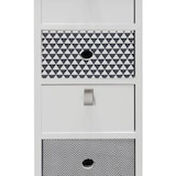 thumbnail of Rebecca Mobili Cassettiera Alta con 5 Cassetti in Legno Bianco Moderna Ingresso 93x30x25 cm