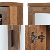 thumbnail of Helloshop26 - Mueble de baño con estantería de pared 50 x 60 x 15 cm con espejo marrón 03_0008894