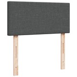 thumbnail of vidaXL Boxspringbett mit Matratze Dunkelgrau 90x200 cm Stoff
