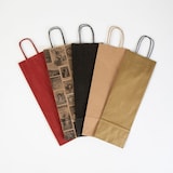 thumbnail of BIOZOYG 250 Stück Geschenktaschen schwarz Flaschentaschen für Weinflaschen Weinbeutel aus Kraftpapier umweltfreundliche Weintüten aus Kraftpapier