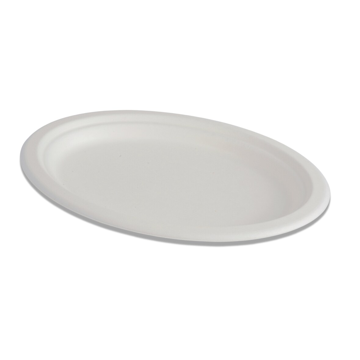 Teller, oval, klein, Zuckerrohrzellstoff/Bagasse, 230  x 160 mm  50 Stück