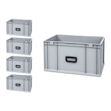 thumbnail of PROREGAL 5x Eurobox NextGen Portable Uno | HxBxT 32x40x60cm | 65 Liter | Eurobehälter, Transportbox, Transportbehälter, Stapelbehälter