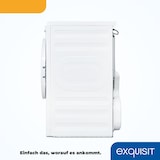thumbnail of Exquisit Wärmepumpentrockner TWP5803-030 weiss | 8 kg Fassungsvermögen | Energieeffizienzklasse E | Kindersicherung | Auto Abschaltung