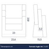 thumbnail of Danieli Store | Expositor porta folletos de mesa con 3 plazas A4 en metacrilato | Expositor de mesa | Expositor para volantes y tarjetas (3 Uds.)