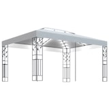 thumbnail of vidaXL Pavillon mit Doppeldach & LED-Lichterkette 3x4 m Weiß