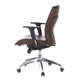 thumbnail of Bürostuhl / Chefsessel MURANO 10 Leder dunkelbraun hjh OFFICE
