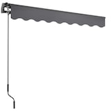 thumbnail of tectake Toldo con brazo articulado ORNELLA con soporte de pared - 250 x 200 cm gris oscuro