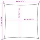 thumbnail of Voile d'ombrage gris clair 4,5x4,5 m 100% polyester oxford Modèle Riviera Signature