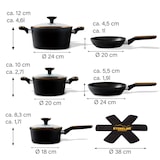 thumbnail of STONELINE® Roségold Kochgeschirr-Set 11-teilig mit Deckeln, beschichtete Töpfe & Pfannen