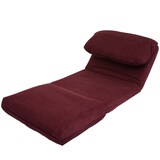 thumbnail of Schlafsessel HWC-E68, Schlafsofa Funktionssessel Klappsessel Relaxsessel, Stoff/Textil ~ bordeaux