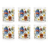 thumbnail of Excelsa set 6 bicchieri Calavera 25 cl vetro multicolore