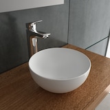 thumbnail of Alpenberger Rundes Waschbecken | Kleines Aufsatzwaschbecken für Badezimmer & Gäste-WC | Handwaschbecken Keramik mit Nano | Designkonzept für Bäder