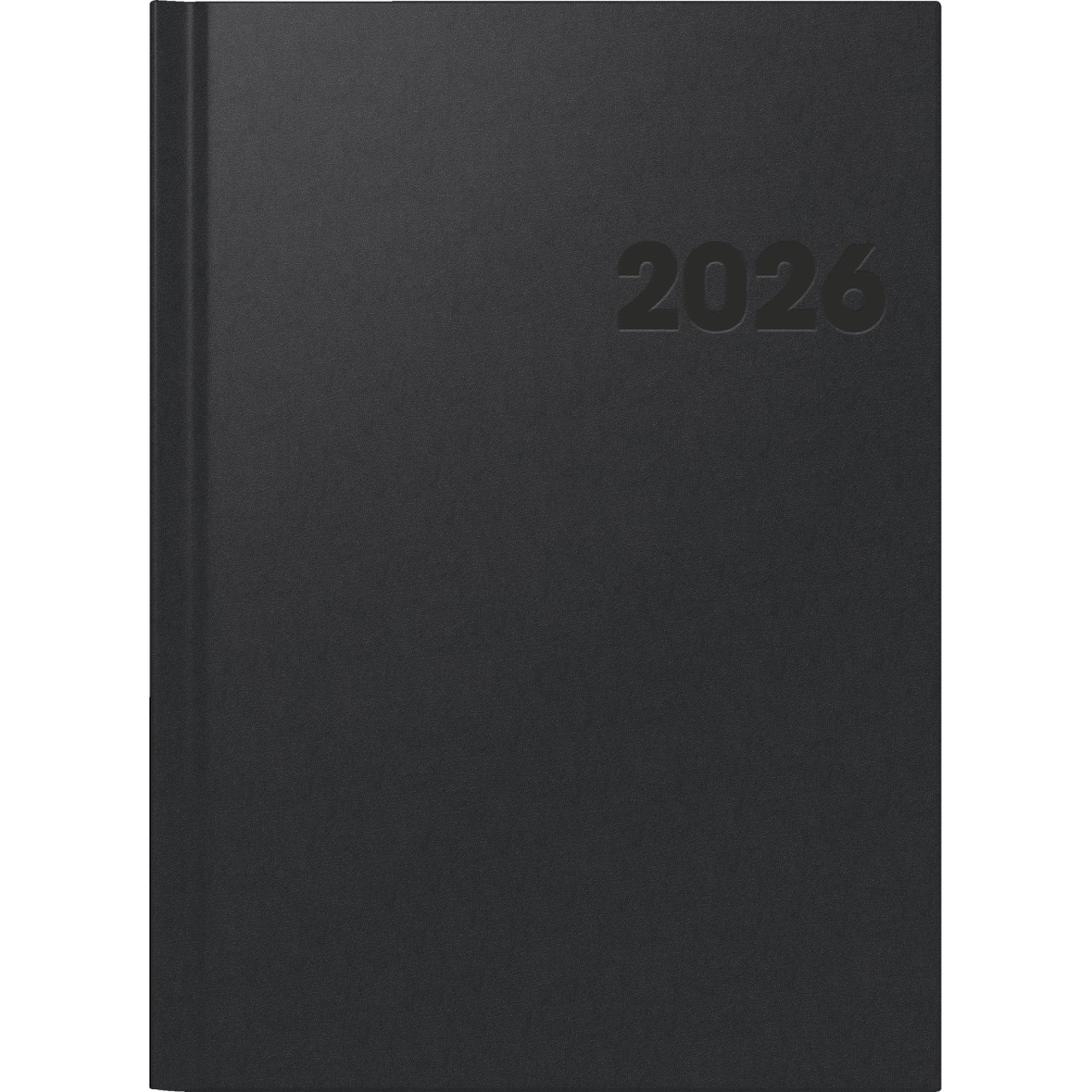 Buchkalender 781 21x29,7cm 1 Woche/2 Seiten schwarz 2026