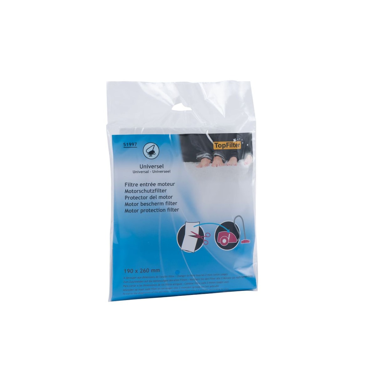 Filtre aspirateur entrée moteur universel TopFilter