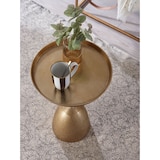 thumbnail of Beistelltisch FineBuy Sofatisch Metall Ø 33 cm Tisch Wohnzimmertisch Rund Gold
