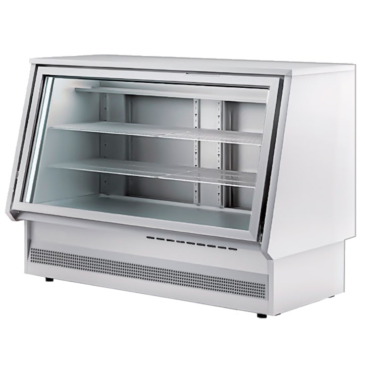 Vitrine fermée réfrigérée avec verre incliné - 1515x850x1085 mm - 420 W 230/1V - 13VC1158 Eurast