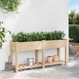 thumbnail of vidaXL Gartenblumentopf Beige 161 x 43 x 76.5 cm Massives Fichtenholz