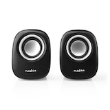 thumbnail of Enceinte Pc  2  12 W  Prise Jack 3,5 Mm  Noir/argent Usage Non Intensif Nedis