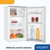 thumbnail of Exquisit Kühlschrank KS117-3-040D weiss | 81 L Volumen | Kühlschrank mit Gefrierfach freistehend | Gemüsefach