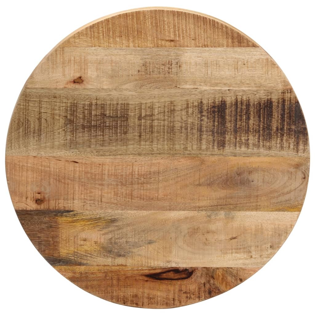 vidaXL Tafelblad rond Ø 50x1,5 cm massief ruw mangohout