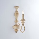 thumbnail of Applique Shabby Chic Cascina Bianco Tortora Vintage 1 Luce E14