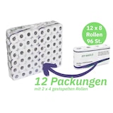 thumbnail of 96 Rollen Toilettenpapier 3-lagig,150 Blatt, Kleinrolle, Vorratspack | extra weich und reißfest | | aus hochwertigem weißem Zellstoff