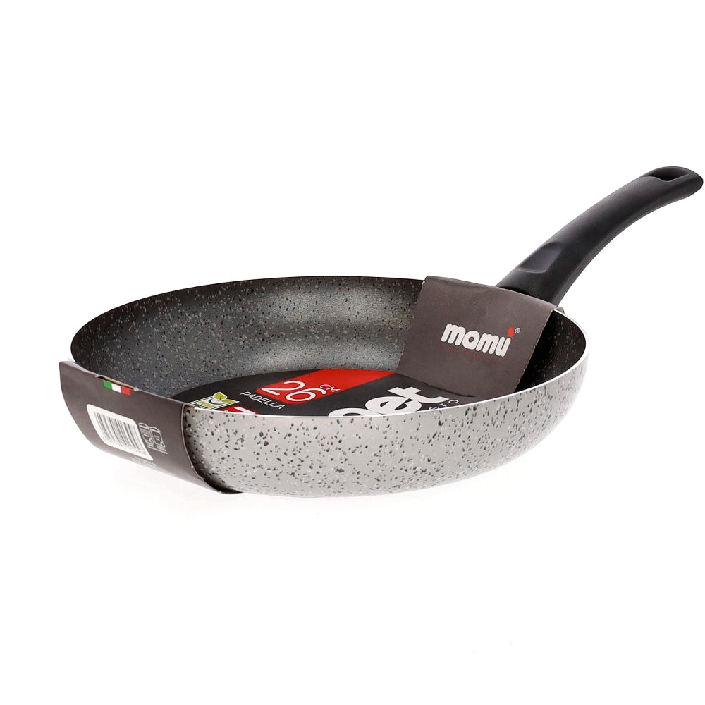 Sartén antiadherente Mamù, aluminio, libre de PFOA, resistente a los arañazos, fabricada en Italia, Ø 26 cm