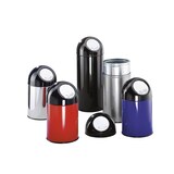 thumbnail of PROREGAL Klassischer Abfallbehälter mit Pushdeckel und Inneneimer | 40 Liter, HxBxT 67x31x31cm | Metall | Rot