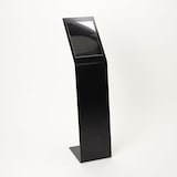 thumbnail of Danieli Store | Expositor publicitario de pie con atril con bolsillo tamaño A4 Vertical | Soporte de metal negro con base en forma de L