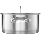 thumbnail of KLAMER Topf-Set 4-tlig. mit Glasdeckel, Induktion, extra dicke Wand- und Bodenstärke aus hochwertigem Edelstahl, unbeschichtetes Profi-Kochtopfset