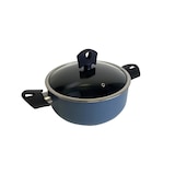 thumbnail of San Ignacio Noia - Conjunto de 2 panelas Ø20/Ø24cm com tampa em alumínio prensado, cor azul, e conjunto de 5 utensílios de silicone e madeira