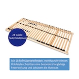 thumbnail of Coemo 2x Lattenrost ERGO K 90x200 cm 7-Zonen Kopfteil verstellbar - Doppelpack