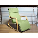 thumbnail of Relax Fauteuil Schommelstoel met Voetsteun Mod. ZEN GROENTE van Yelloo