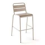 thumbnail of Taupe metalen kinderstoel