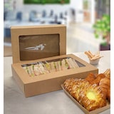 thumbnail of MONOUSO - Catering-Box Kraft-Kaft mit Fenster 41,9x26,7x7,1cm (50 Stück)
