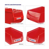 thumbnail of PROREGAL 10x Blaue Sichtlagerbox 5.1 mit Griffstange & Abdeckung | HxBxT 20x30x50cm | 21,8 Liter | Sichtlagerbehälter, Sichtlagerkasten