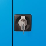 thumbnail of PROREGAL Flügeltürenschrank Owl mit 4 Fachboden | HxBxT 195x92x42cm | Lichtgrau/Lichtblau