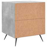 thumbnail of Tables de chevet 2pcs gris béton 40x35x47,5cm bois d’ingénierie – Modèle Ordre