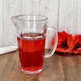 thumbnail of Max Krug Glaskrug 1 L klar mit Henkel & Ausgießer Limo-Karaffe Eistee-Kanne Saft