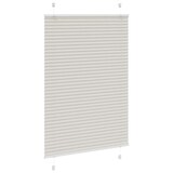 thumbnail of vidaXL Plissee Hellgrau 100x150 cm Stoffbreite 99,4 cm Polyester