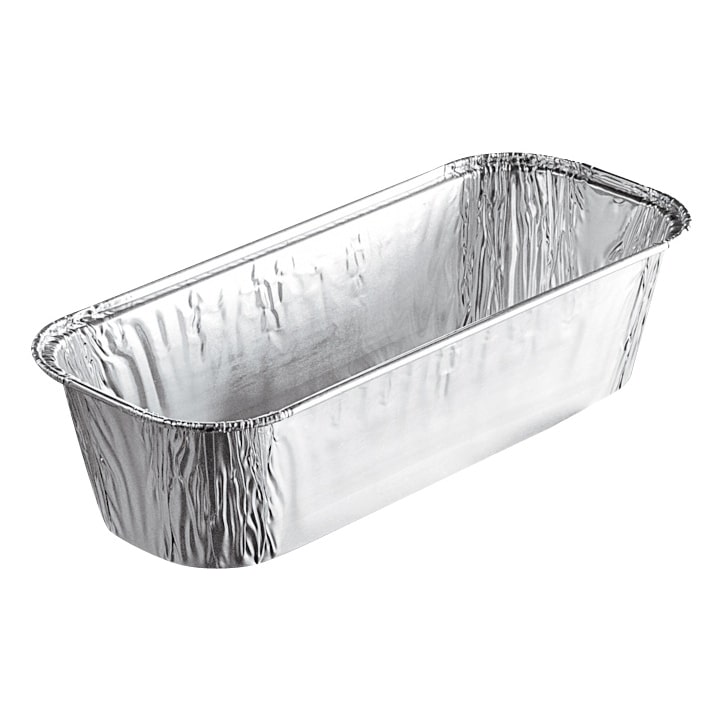 Moule à Cake Aluminium NOVATRAY ECO PACK 600ml - 206x86x51mm - Plat Allongé Cuisson Four Jetable Pâtisserie NovaPac - Lot de 8000 unités